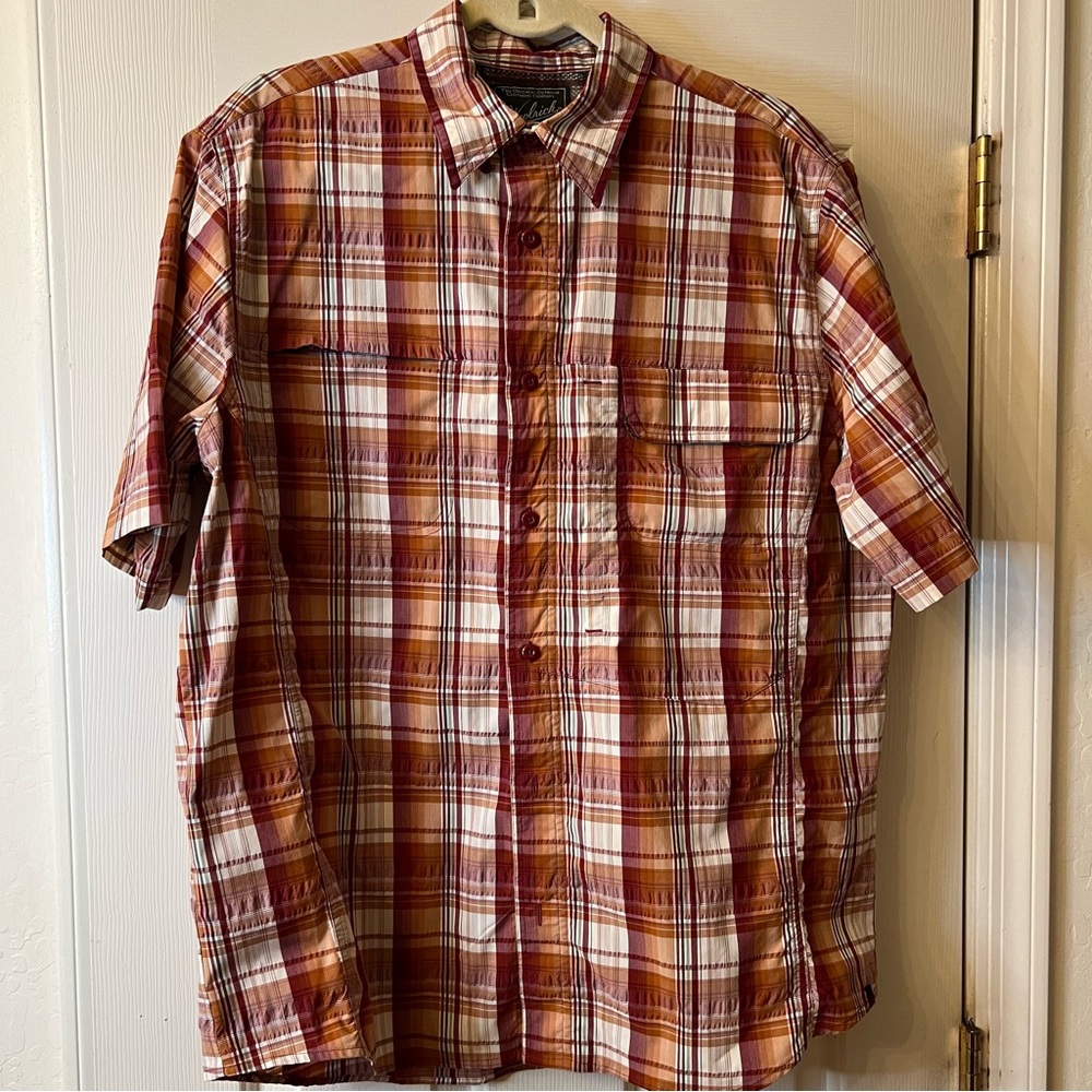 Woolrich plaid short sleeve size large